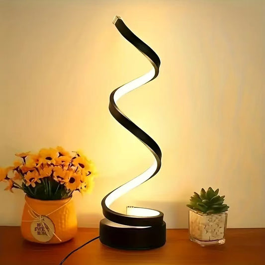 Adjustable Spiral USB Desk Lamp