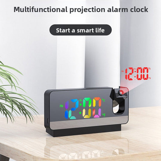 Adjustable Brightness LED Projection Alarm Clock