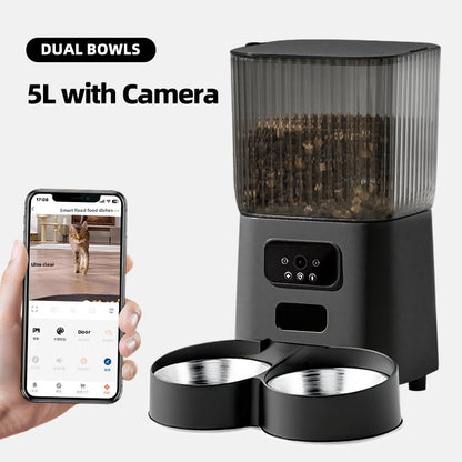 Automatic Pet Feeder with Camera WiFi Food Dispenser