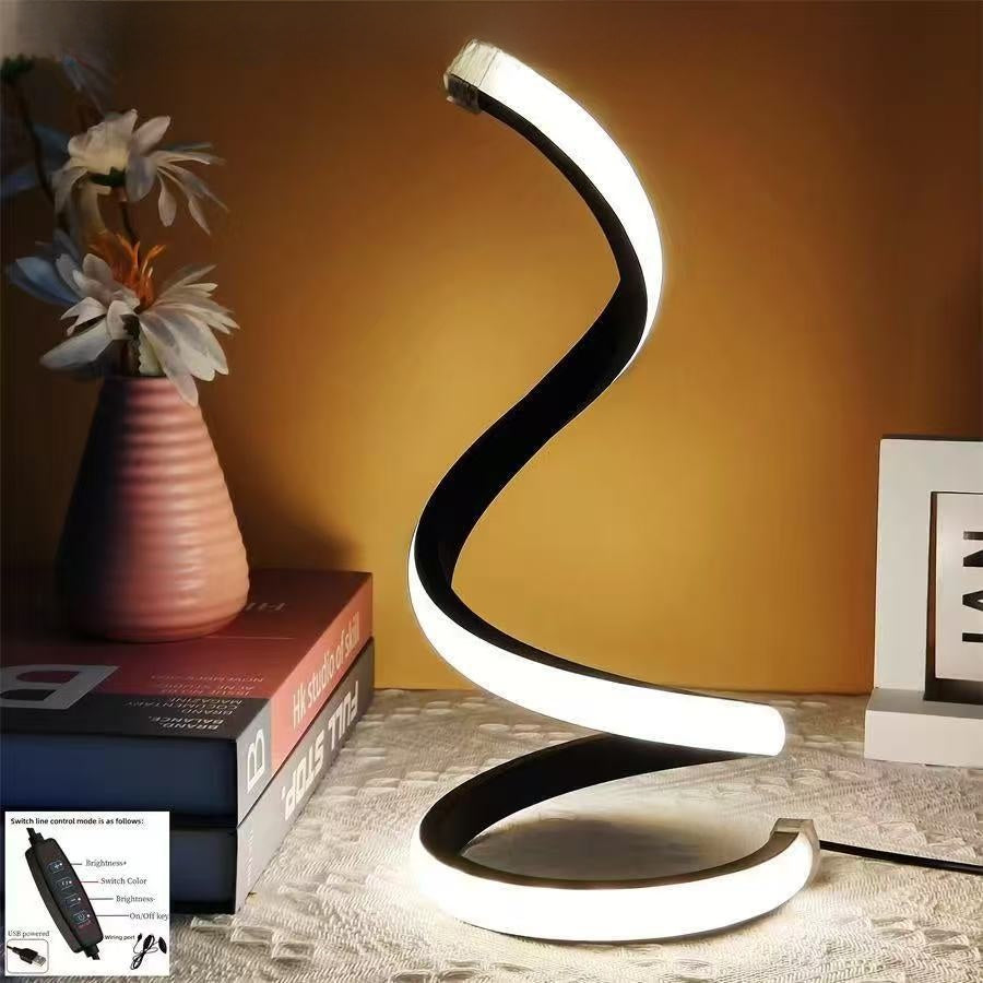 Adjustable Spiral USB Desk Lamp