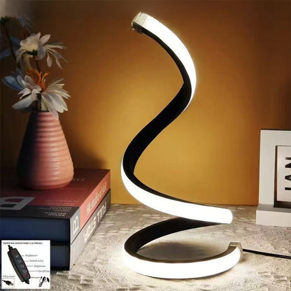 Adjustable Spiral USB Desk Lamp