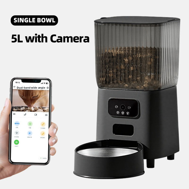 Automatic Pet Feeder with Camera WiFi Food Dispenser