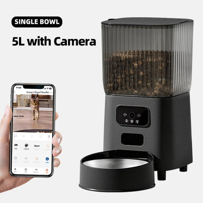 Automatic Pet Feeder with Camera WiFi Food Dispenser