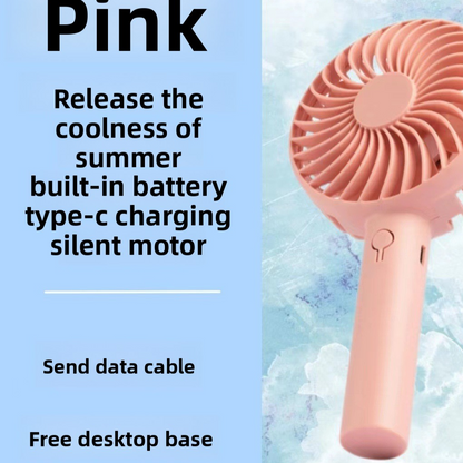 Portable USB-Charged Handheld Fan