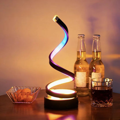 Adjustable Spiral USB Desk Lamp