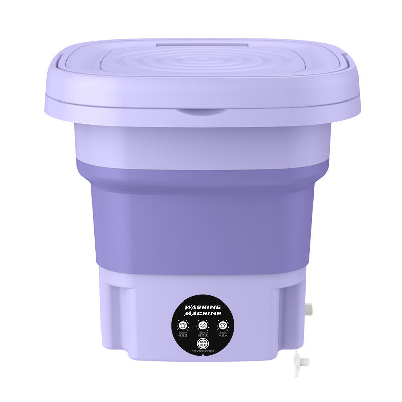Portable Mini Folding Washing Machine with Blue Light Sterilization