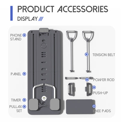 Multi-functional pole-mounted Pilates mat