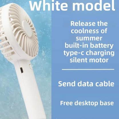 Portable USB-Charged Handheld Fan