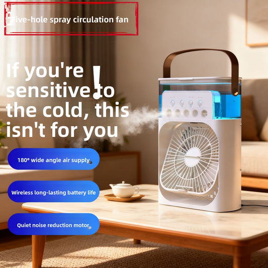 USB Humidifying Spray Fan Portable Desktop Cooler