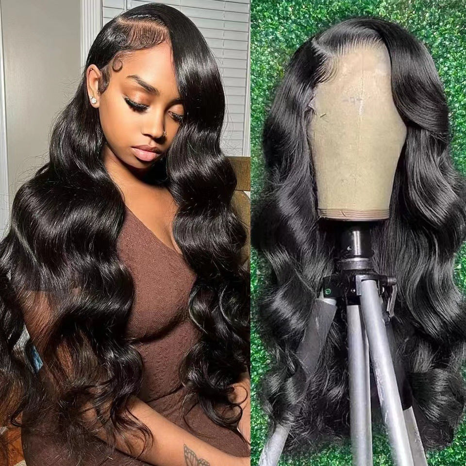 Long Curly Loose Deep Wave Transparent Lace Front Wig